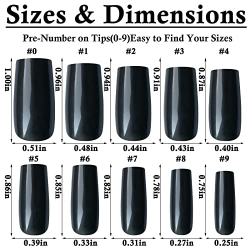 Square acrylic nails with a natural look. - Image 2