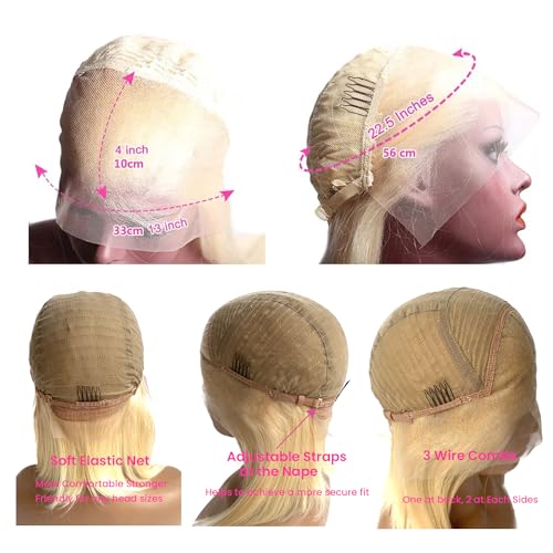 Blonde Short Human Hair Wig - Image 6