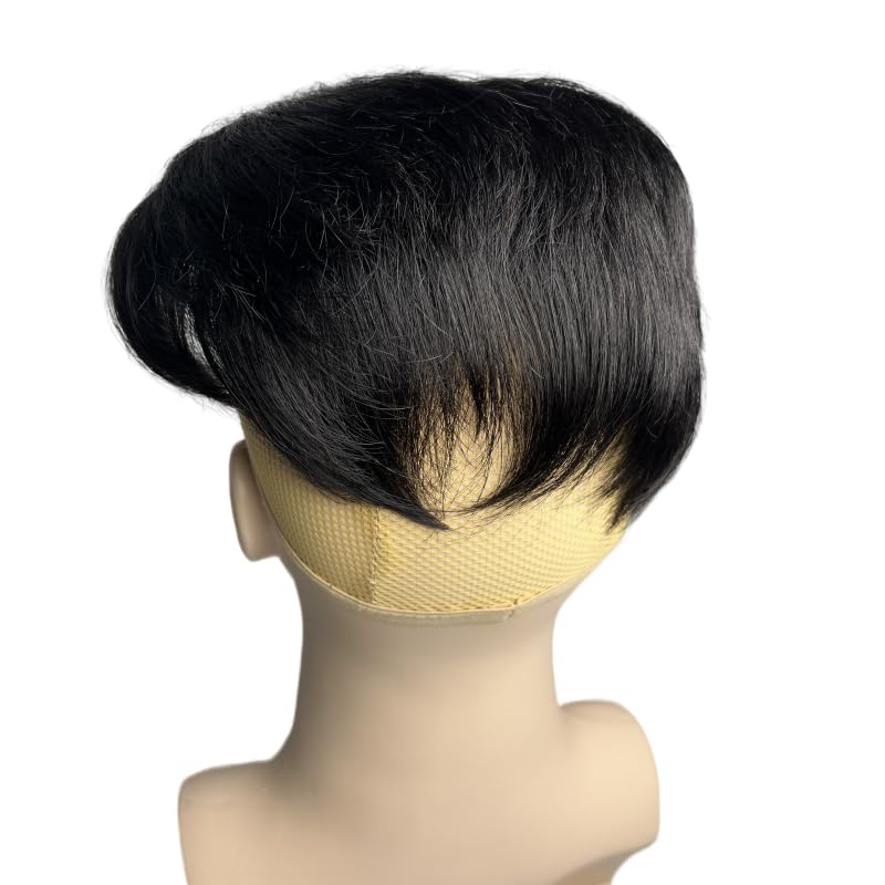 Men's 100% Human Hair Wig Natural Look Comfortable Fit Versatile Styling - Image 7