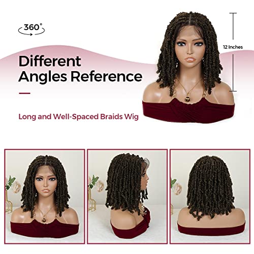 "Short Braided Human Hair Wig" - Image 4