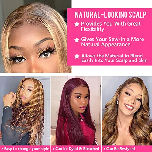 Ombre Lace Front Human Hair Wig for Women, 13x4 Swiss Lace, 150% Density, Natural Texture - Image 4
