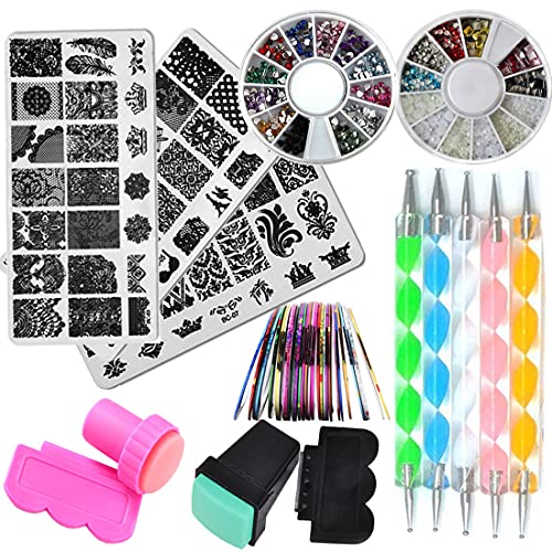 Elephant Acrylic Nail Art Design Kit for Creative Enthusiasts 24 Sheets