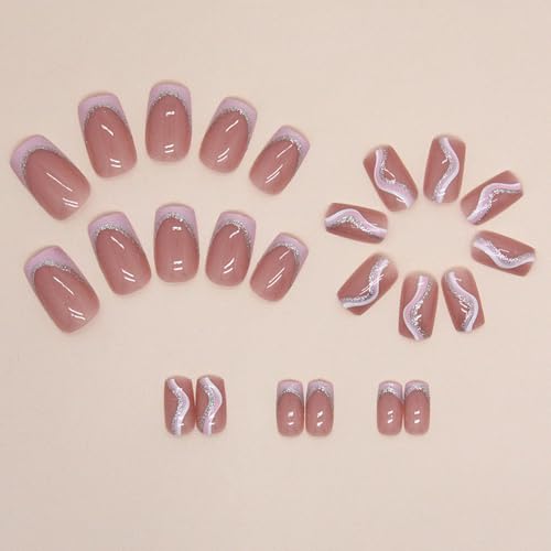 Clear Extra Long Acrylic Coffin Nails Kit with Strong Adhesive Glue 24 Pieces - Image 4