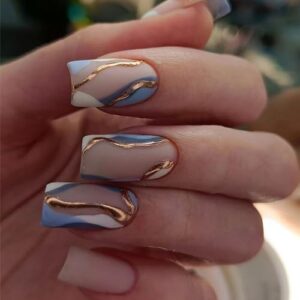 Acrylic Nails: Short and Curved