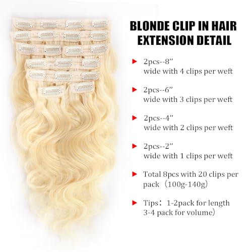 20 Inch Straight Clip-In Human Hair Extensions Natural Look for Effortless Styling - Image 2