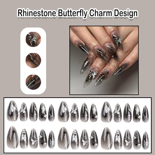 Almond Ombre Acrylic Nails - Image 2