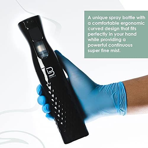 Black bottle hair gel for styling. - Image 3