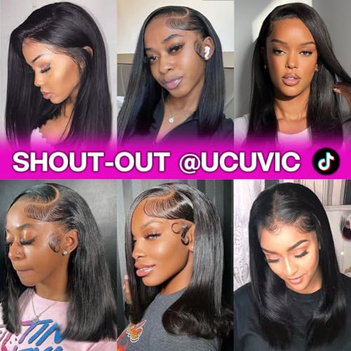 Black human hair wig - straight style - Image 6