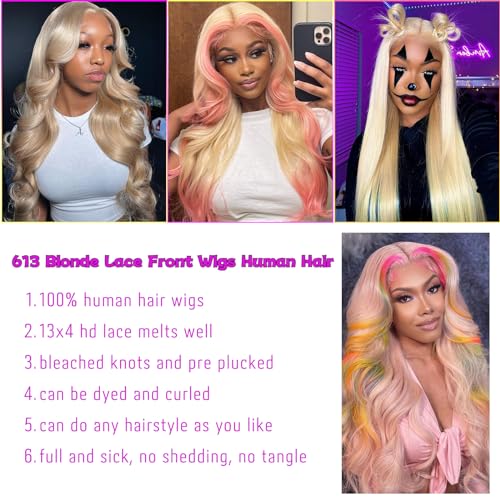 Blonde 20 Inch 100% Human Hair Full Lace Wig for Natural Look - Image 3