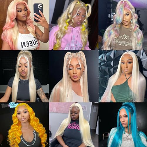 Blonde 20 Inch 100% Human Hair Full Lace Wig for Natural Look - Image 6