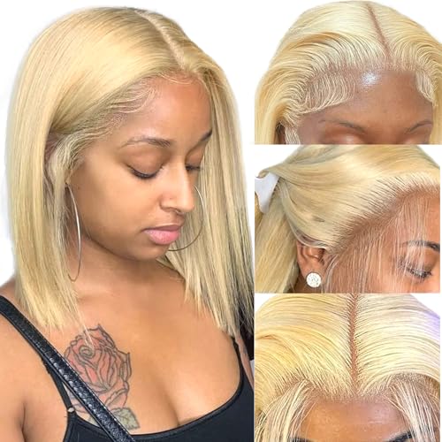 Blonde Short Human Hair Wig
