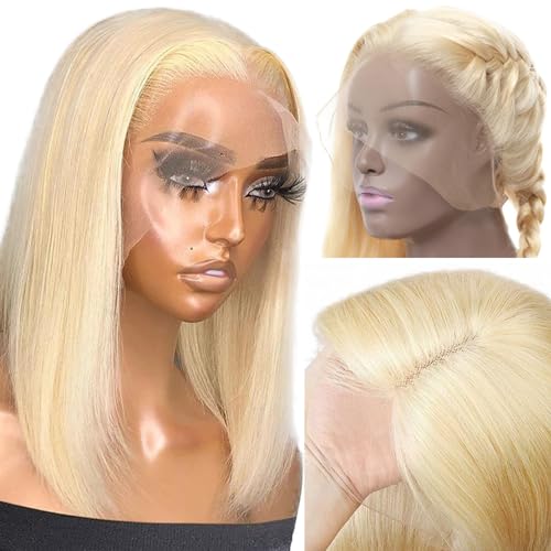 Blonde Short Human Hair Wig - Image 2