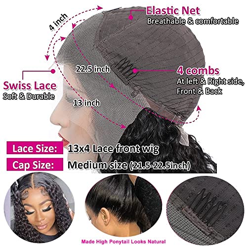 Natural Look 13x6 Body Wave Brazilian Human Hair Full Lace Wig - Image 4