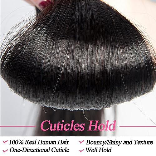 18 Inch Brazilian Virgin Remy Human Hair Extensions 100% Natural Soft Texture - Image 4