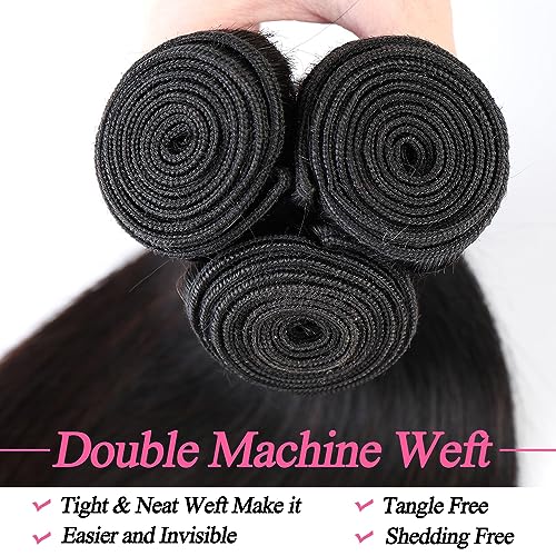 18 Inch Brazilian Virgin Remy Human Hair Extensions 100% Natural Soft Texture - Image 3