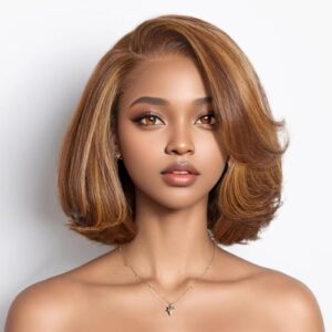 Brown Lace Front Human Hair Wig ? Short Version