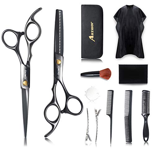 Brush hair to trim ends for a fresh haircut.
