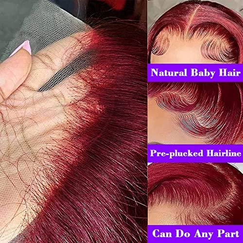 Burgundy Full Lace Human Hair Wig - Image 2