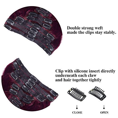 Burgundy Human Hair Extension - Image 4