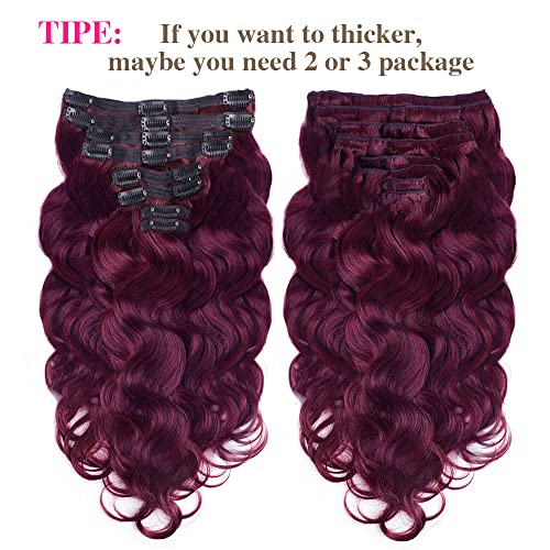 Burgundy Human Hair Extension - Image 5