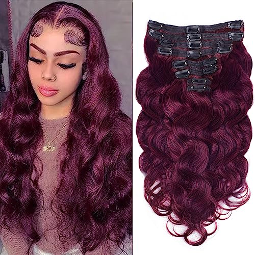 Burgundy Human Hair Extension
