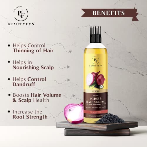 8 oz Castor Oil Onion Juice Hair Treatment for Healthy Growth - Image 3