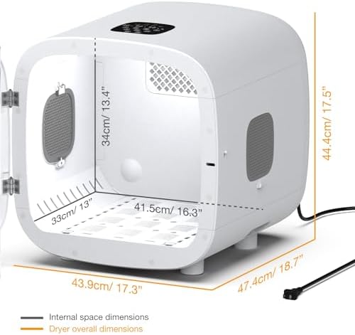 Professional Cat Blow Dryer for Fast Grooming, Adjustable Heat, Compact Design - Image 7
