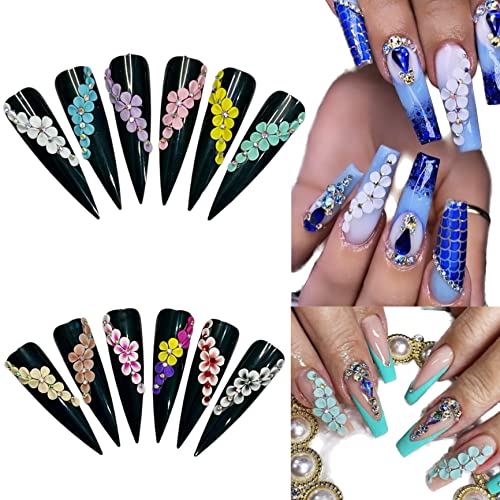 Cherry Blossom Acrylic Nails: Shorter Version