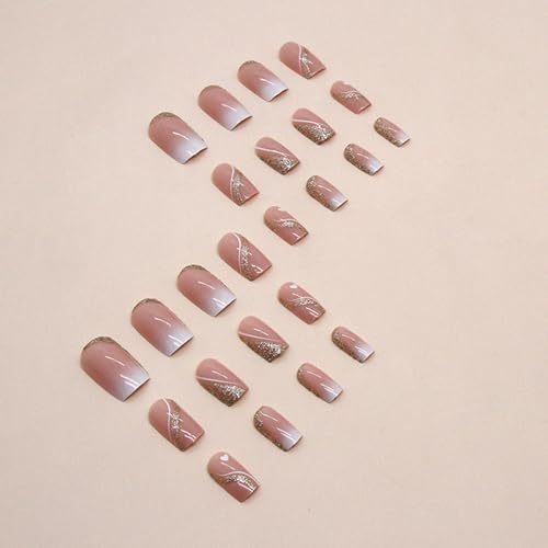 Coffin Ombre Acrylic Nails - Image 4