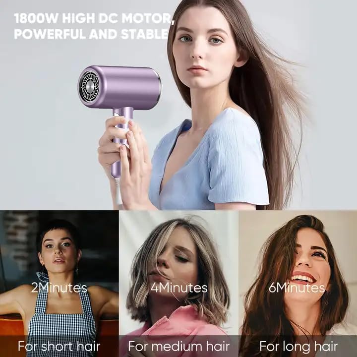 Compact Mini Travel Blow Dryer - Lightweight Portable Design for Effortless Styling - Image 4
