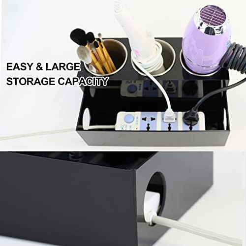 Curling Iron and Blow Dryer Organizer Stand Holder Black - Image 8
