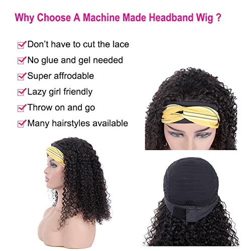 ?Curly Human Hair Headband Wig? - Image 4