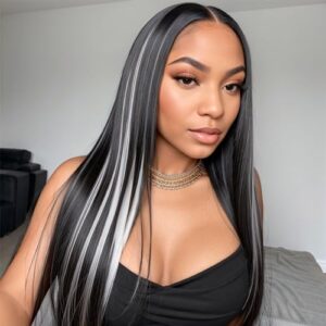 ?Dark Grey Human Hair Wig?
