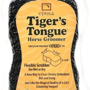 Equestrian brush made with horse tail hair.