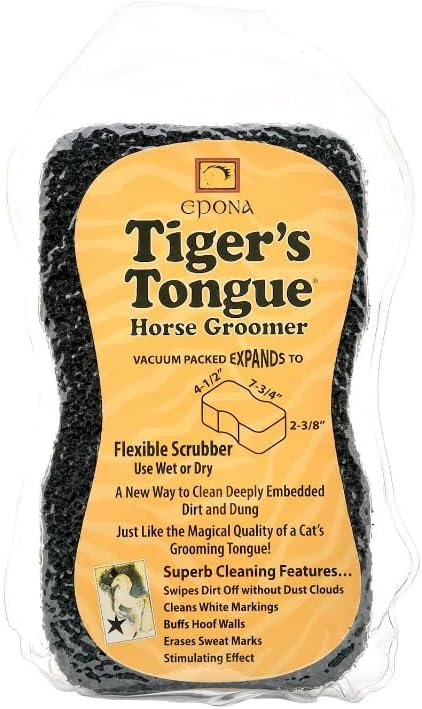 Equestrian brush made with horse tail hair.