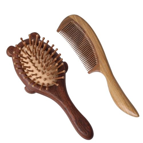Fluffy Teddy Bear Hair Brush Set