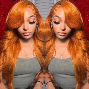 Ginger Lace Front Human Hair Wig