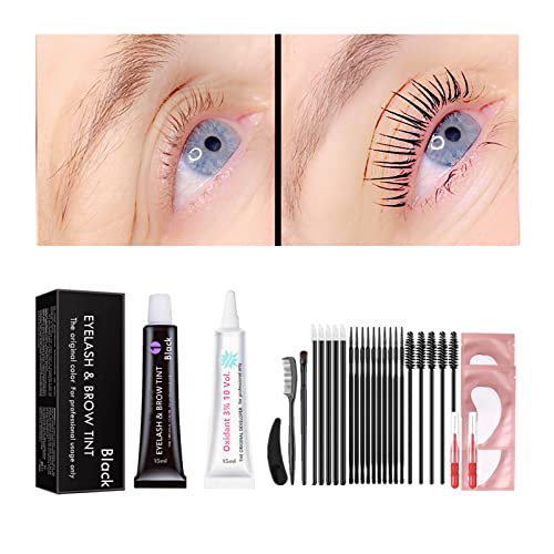 Godefroy 28-Day Eyebrow Tint Kit Long-Lasting Color Easy Application Medium Brown