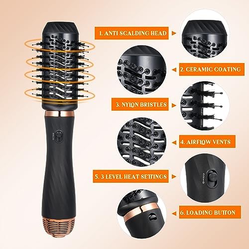 Hair Brush Dryer: 2-in-1 Styling Tool - Image 5