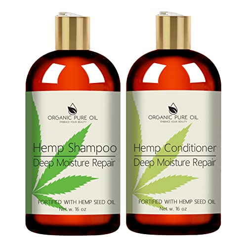 Nourishing Hemp Infused Hair Conditioner for Deep Moisture, 12 oz