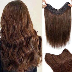 Human hair one-piece hair extension.
