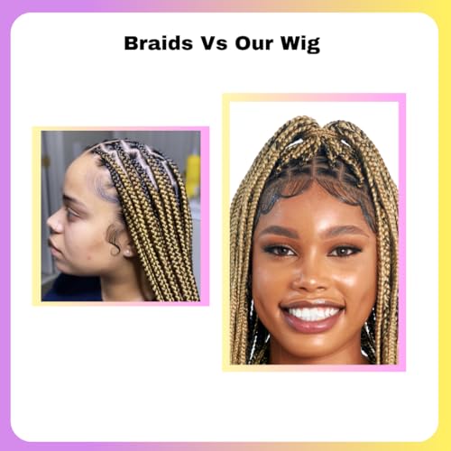Human hair wig with braided hairstyle. - Image 5