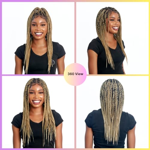 Human hair wig with braided hairstyle. - Image 6