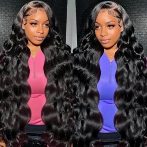 Human hair wigs available at wig store.