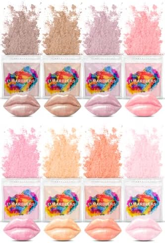 Images of pink eye shadow.