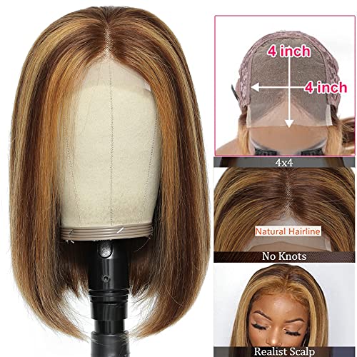 Indu Gold Premium Human Hair Wig for Natural Look Comfortable Fit 18 Inches - Image 3