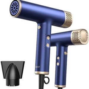 Ionized hair dryer with faster drying time.