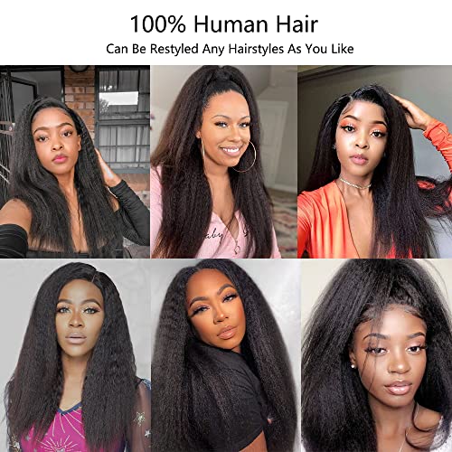 22 Inch Kinky Human Hair Lace Wig for Natural Look and Comfortable Fit - Image 6