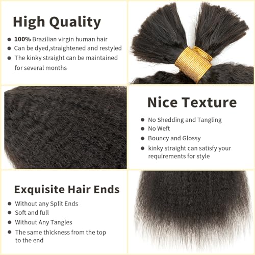 Kinky Human Hair Short Ponytail Extension for a Natural, Easy-Style Look - Image 4