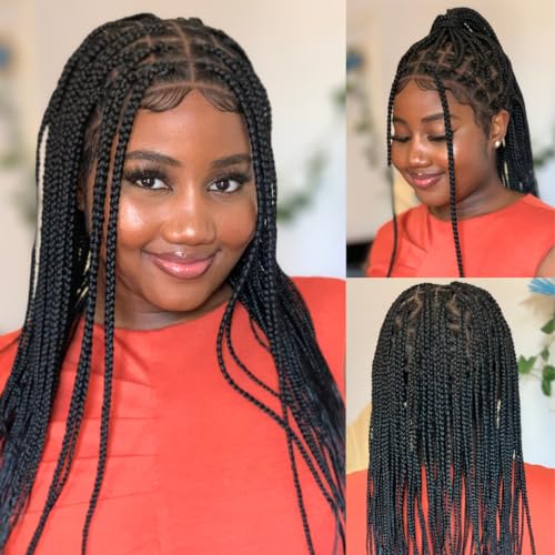 100% Human Hair Knotless Box Braids for Natural Look and Comfortable Wear